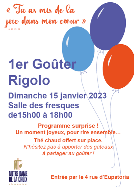 1er goûter rigolo Image floue de l'événement
