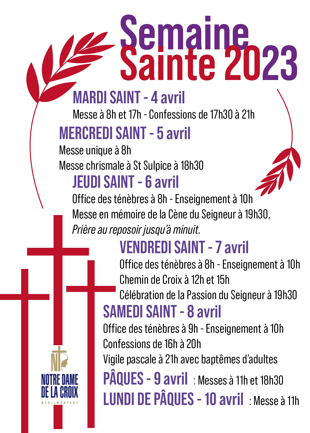 Semaine Sainte 2023 Image floue de l'événement