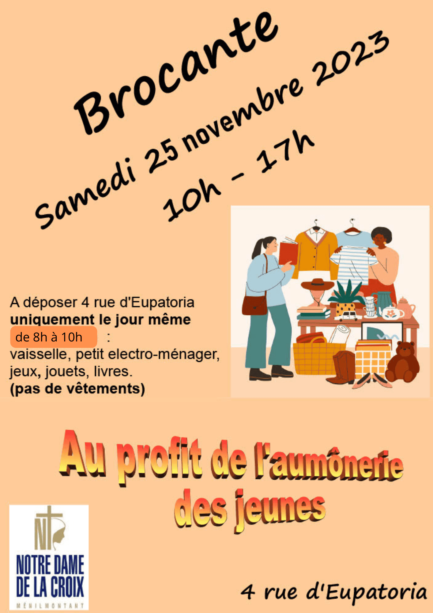 Brocante Image floue de l'événement