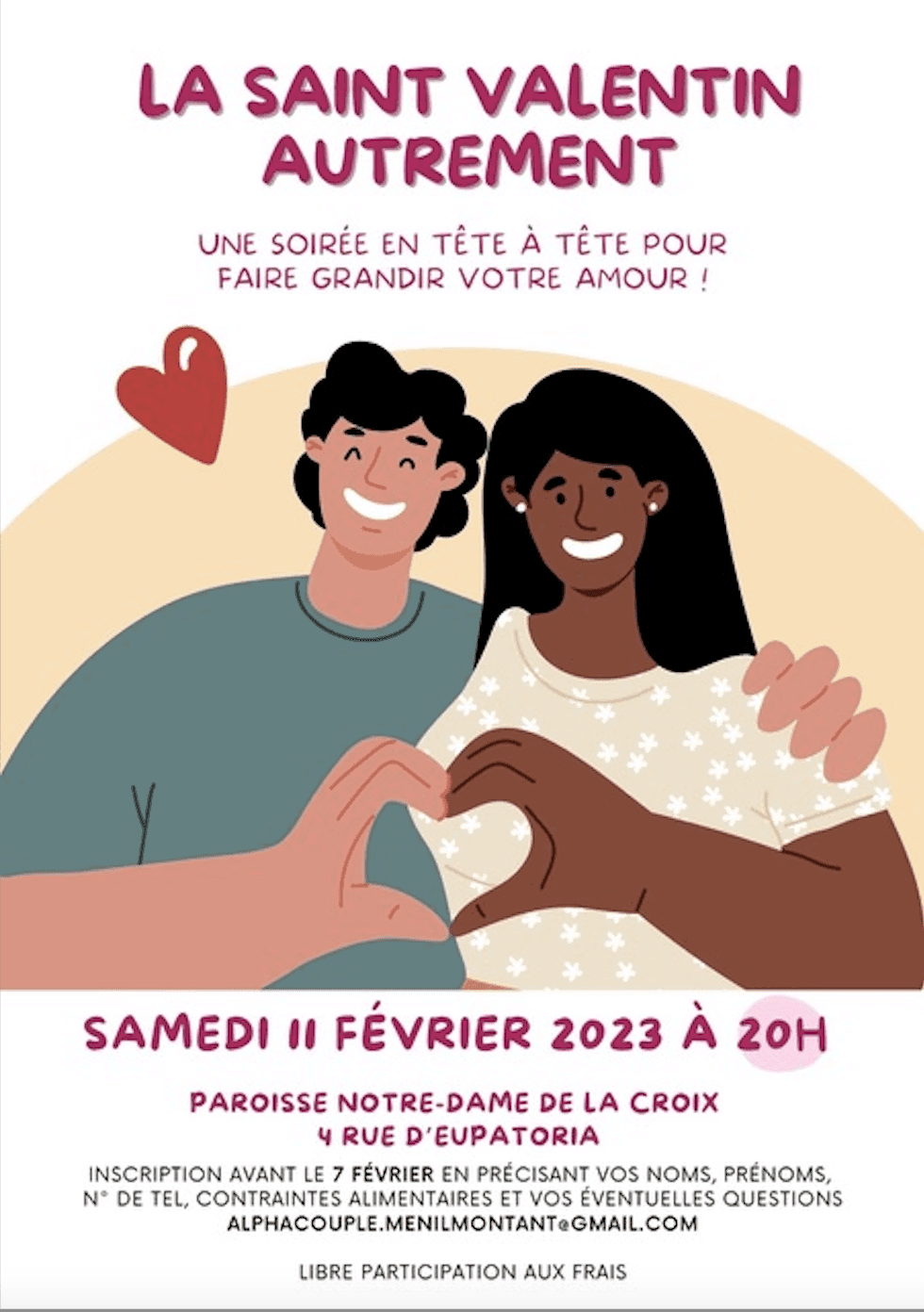 La Saint-Valentin autrement Image floue de l'événement