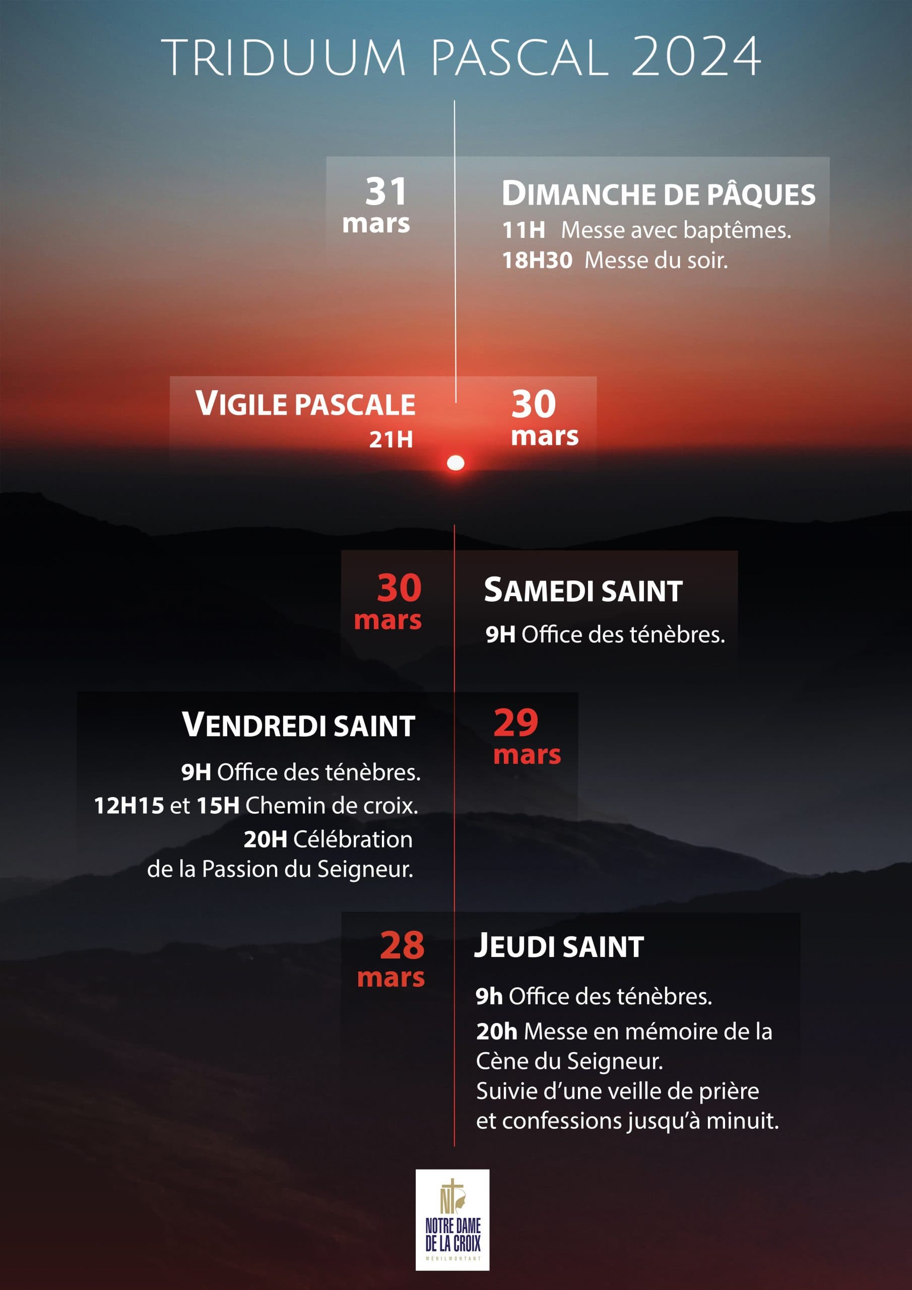 Triduum Pascal Image floue de l'événement