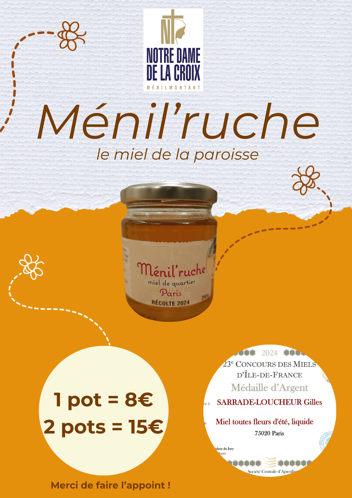 Ménil’ruche : le miel de la paroisse Image floue de l'événement